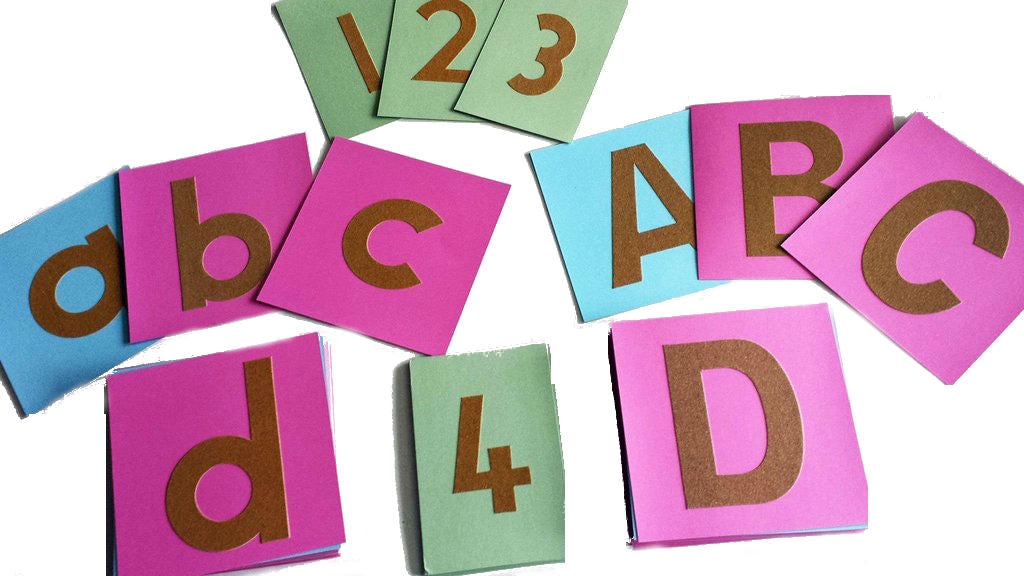 Montessori Sandpaper Alphabet and Numbers Package