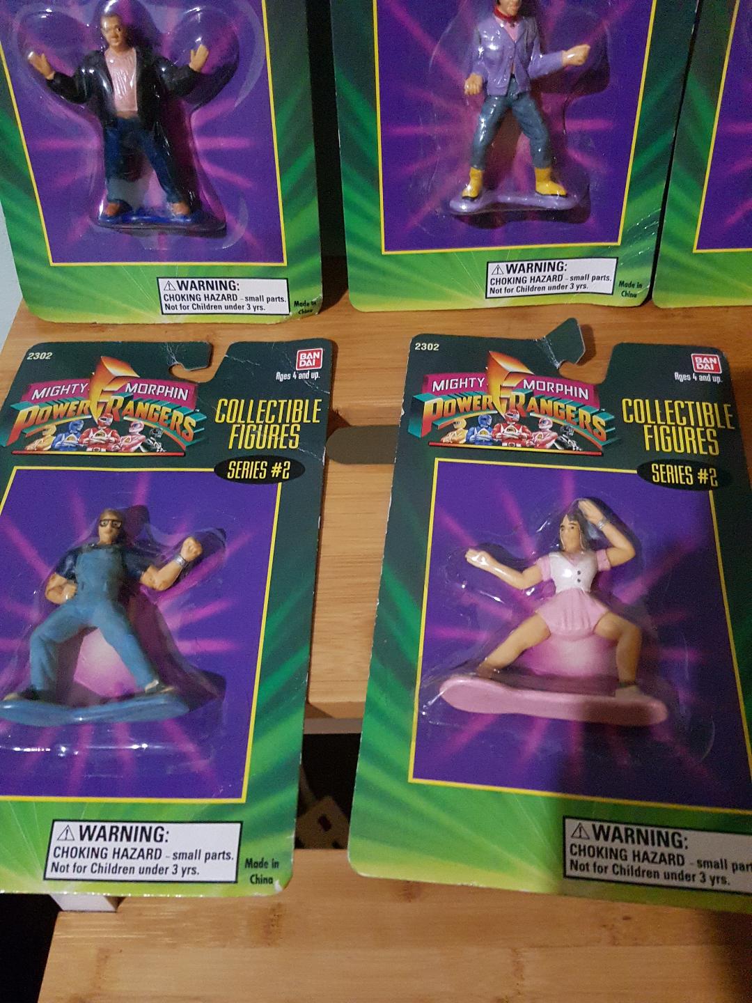 Power Rangers Mighty Morphin Series 2 3" PVC Bandai Figure set of 5