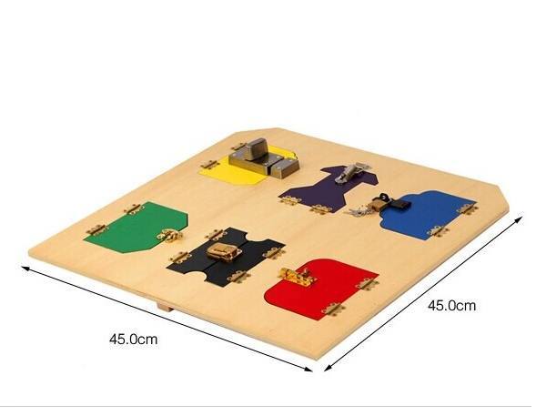 Montessori Lock / Latch Board - RightToLearn.com.sg
 - 2