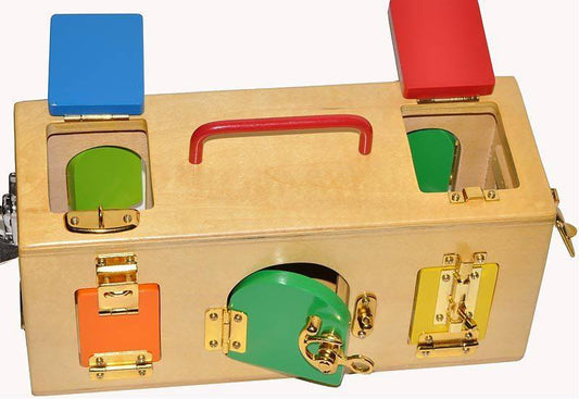 Montessori Lock / Latch Box - Colour - RightToLearn.com.sg
 - 1