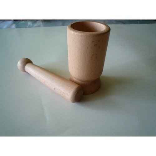 Wooden Mortar & Pestal - Pounding Activity - RightToLearn.com.sg
