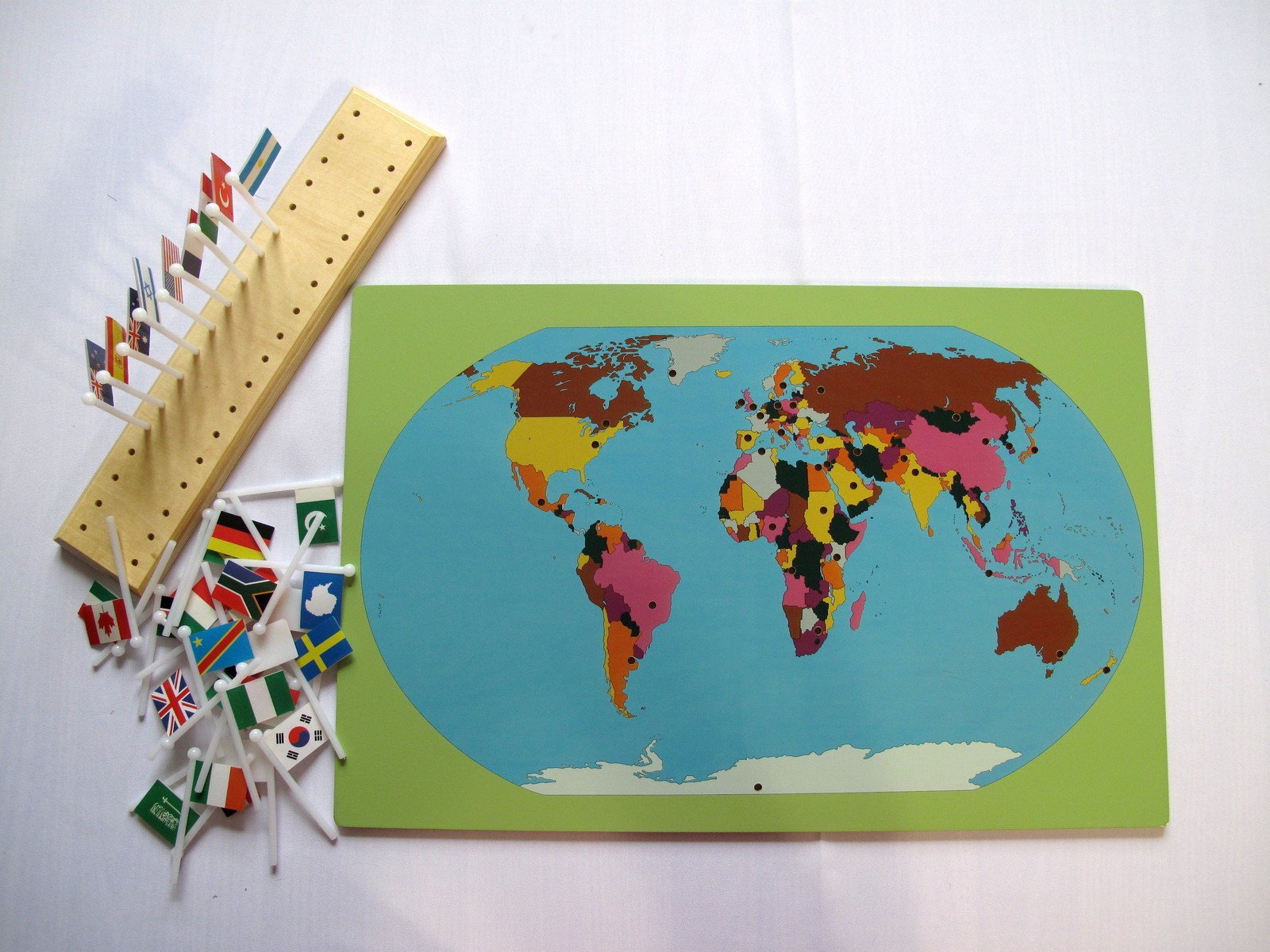 Montessori Map With World Flags - RightToLearn.com.sg
 - 2