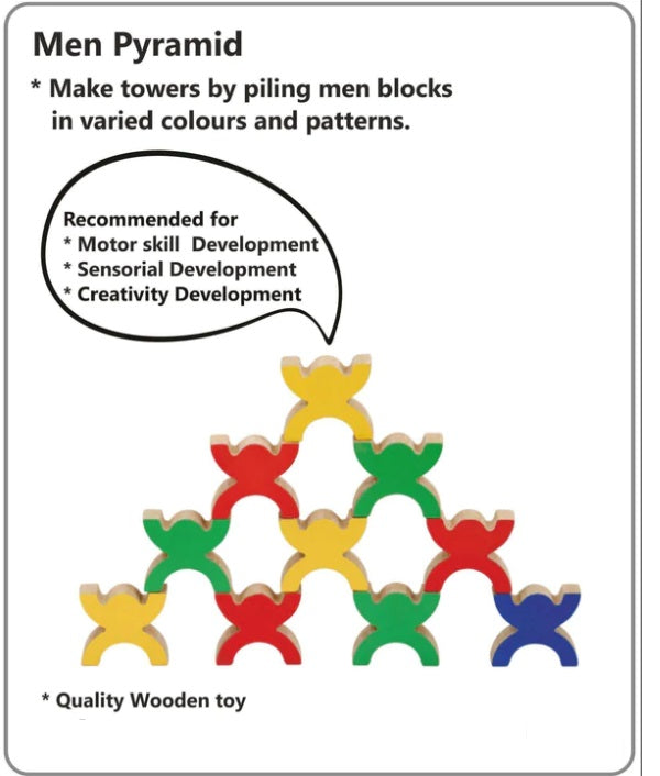 Men Pyramid Stacking/ Balance