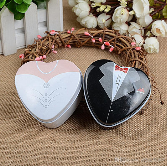 Cute Heart Shaped Tin Boxes