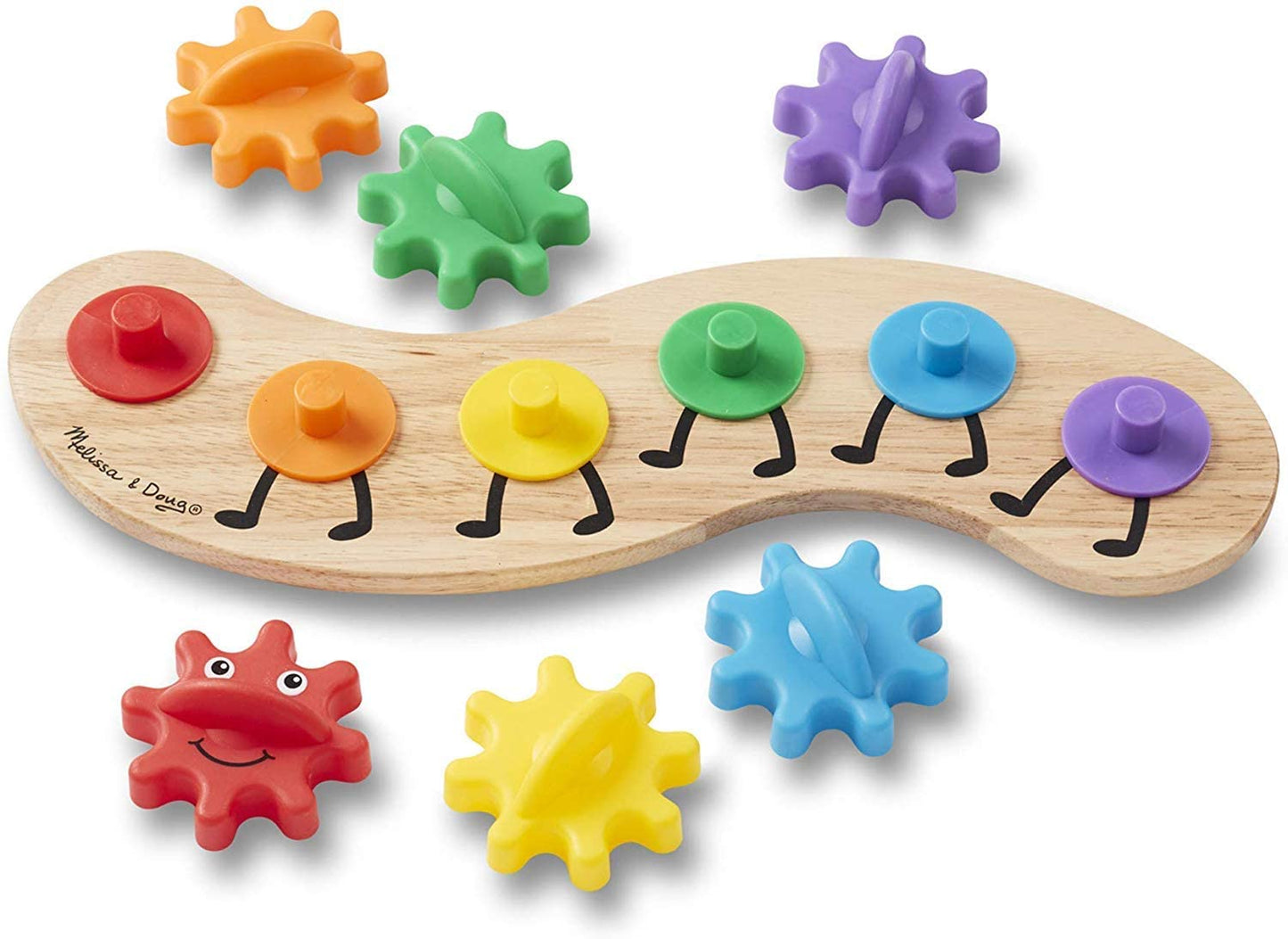 Melissa & Doug Rainbow Caterpillar Gear Toy