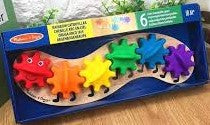 Melissa & Doug Rainbow Caterpillar Gear Toy