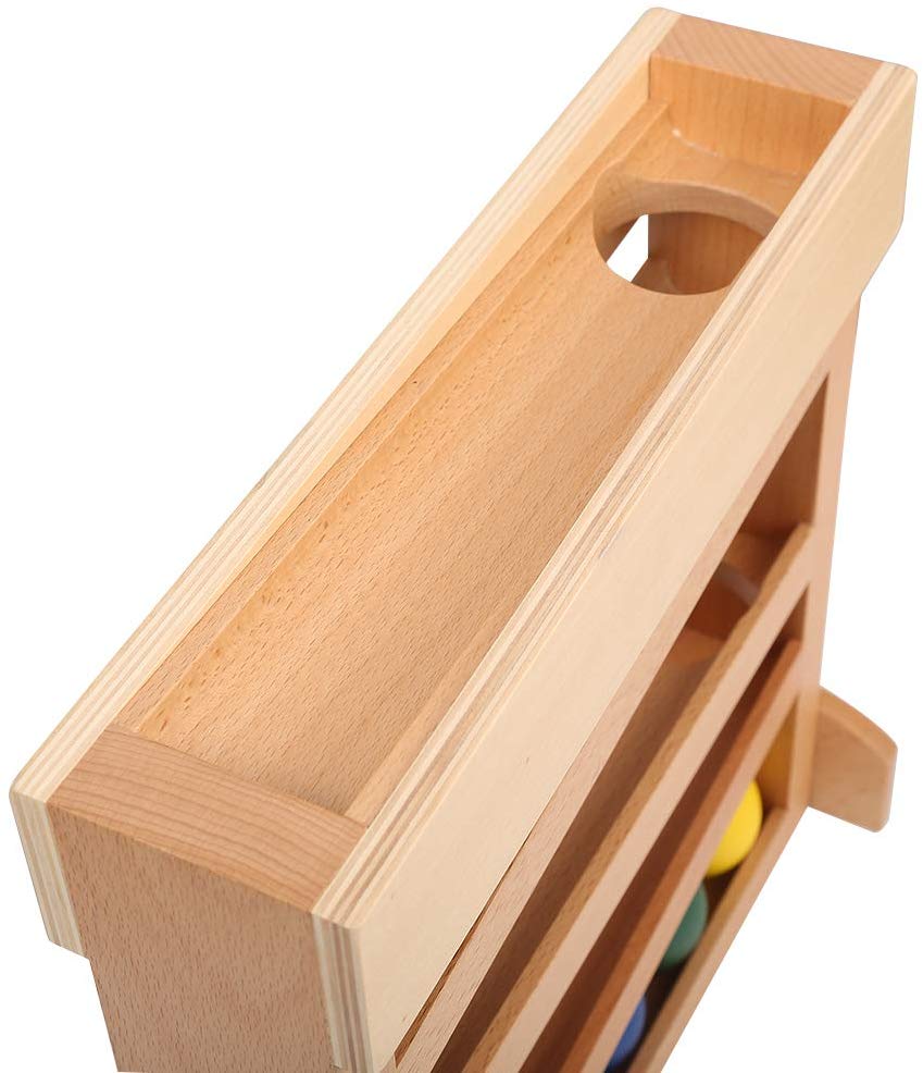 Montessori Infant Wooden Ramp Ball tracker