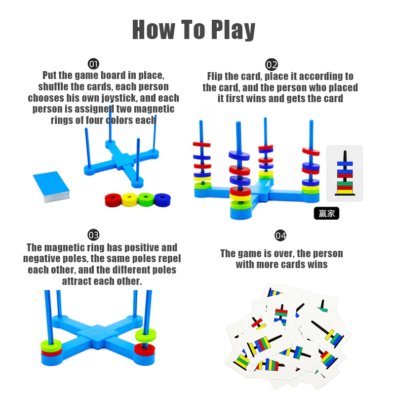 Magnetic Match Ring Game  - Brain teaser IQ Game