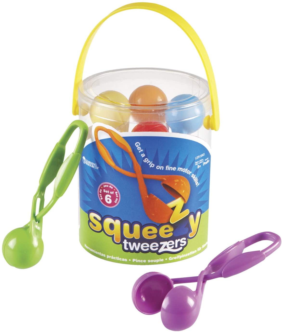 Learning Resources Squeezy Tweezers  Scoop