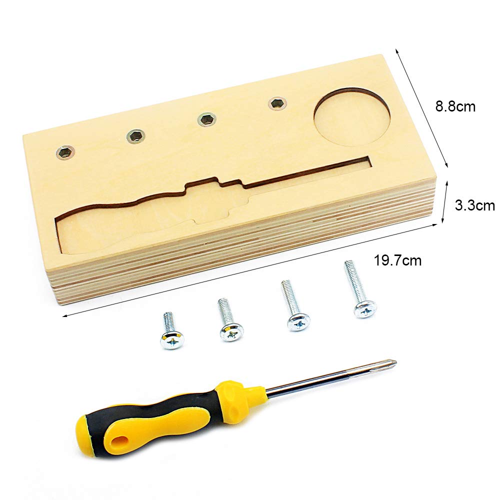 Montessori Practical Life -  Wooden Screw Driver Activity