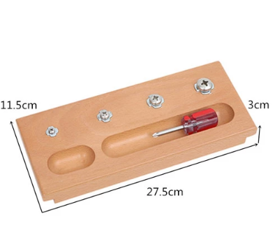 Practical Life -  Wooden Small Screw Driver Activity