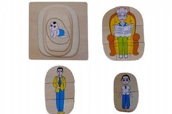 Life Cycle of a MAN - Growing Process - Layer Wooden puzzle - RightToLearn.com.sg
 - 3