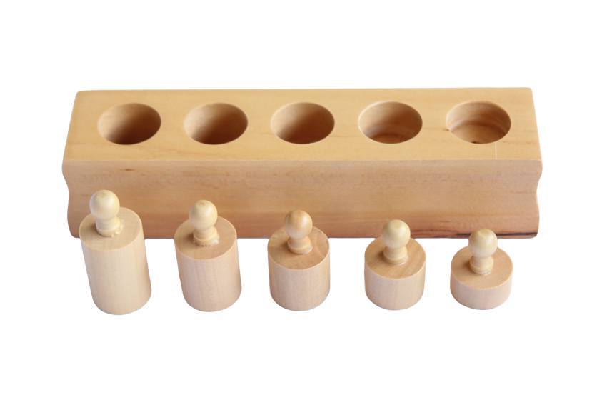 Mini Montessori Knobbed Cylinders Blocks - RightToLearn.com.sg
 - 4