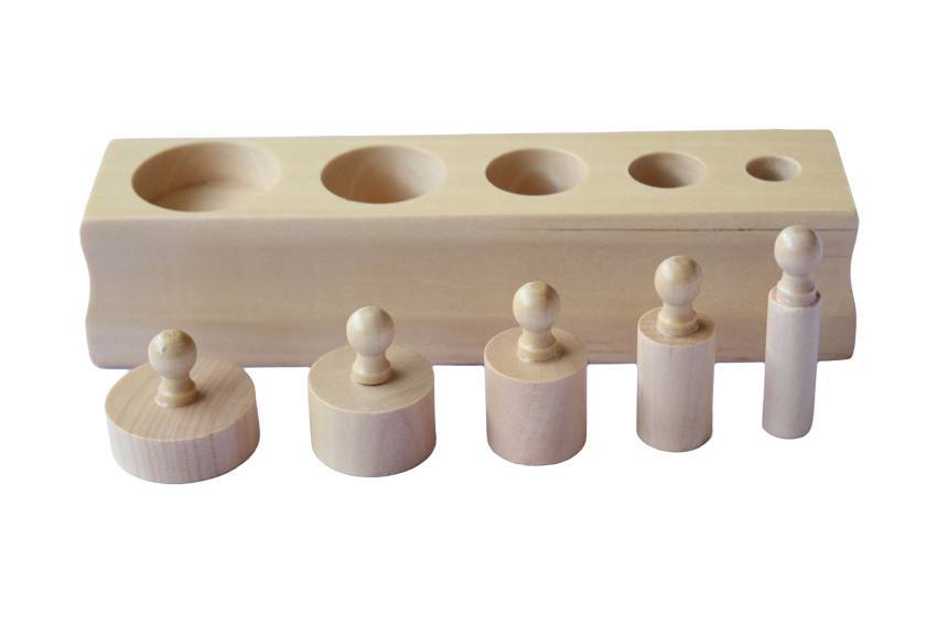 Mini Montessori Knobbed Cylinders Blocks - RightToLearn.com.sg
 - 5