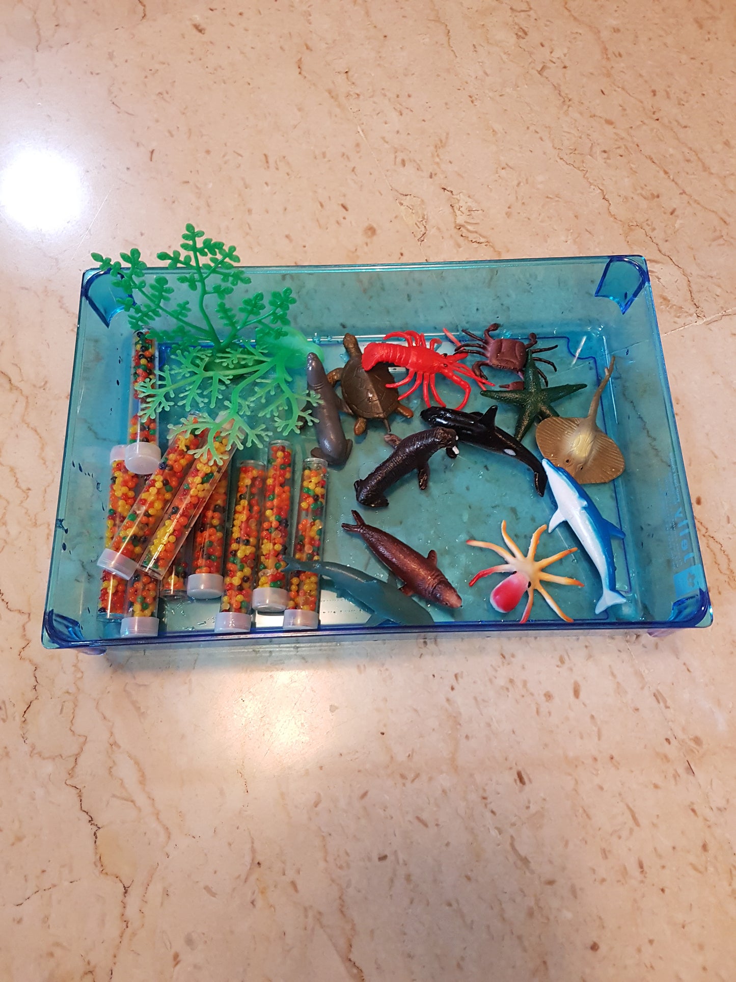 The Sea World Animals / Creatures & Water Beads Package - Sensory