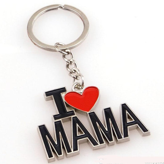 Cute Keychain  - Mother's Day - I love Mom / Mama Moon and back