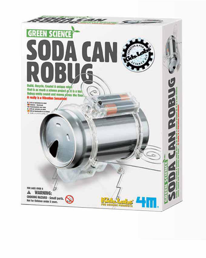 4M - Science Green Science Soda Can Robug - RightToLearn.com.sg
