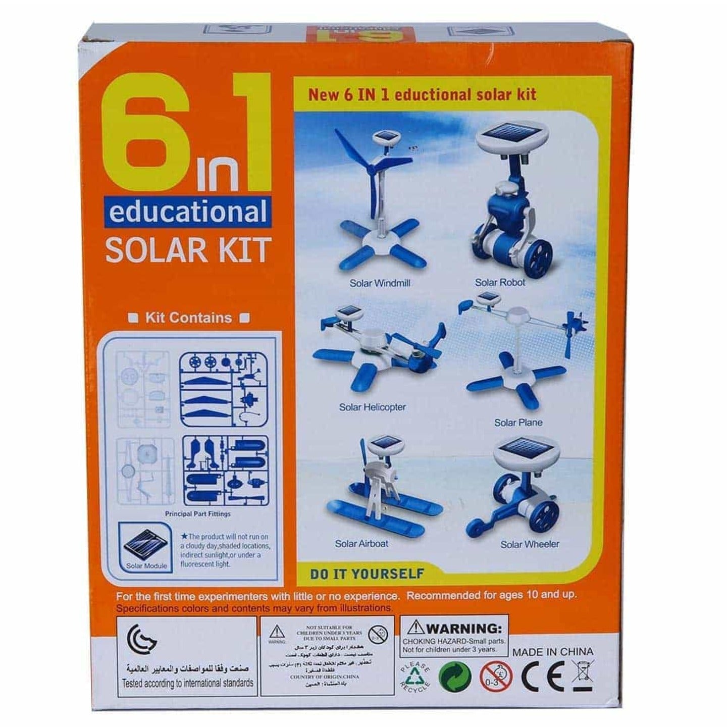 6 in 1 Educational Solar Robot Kit - STEM