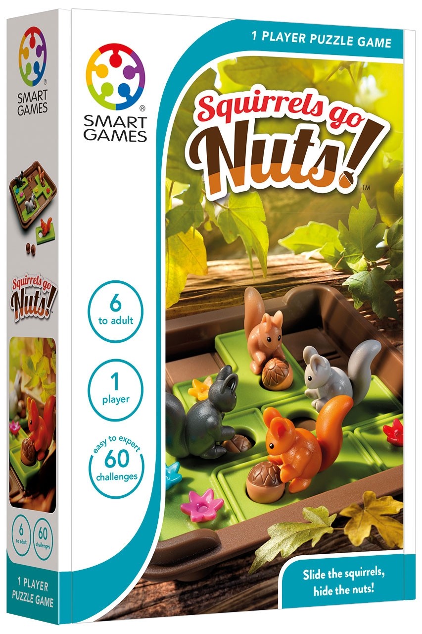 SmartGames - Squirrel Go Nuts  -  IQ Logic Puzzle Smart Games