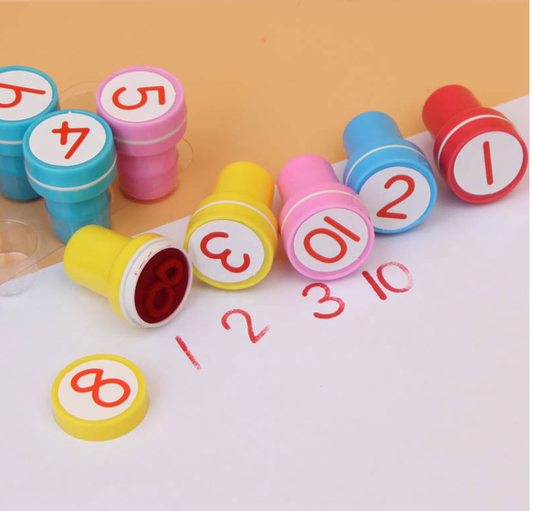 Mini Numbers Self Ink Stamps