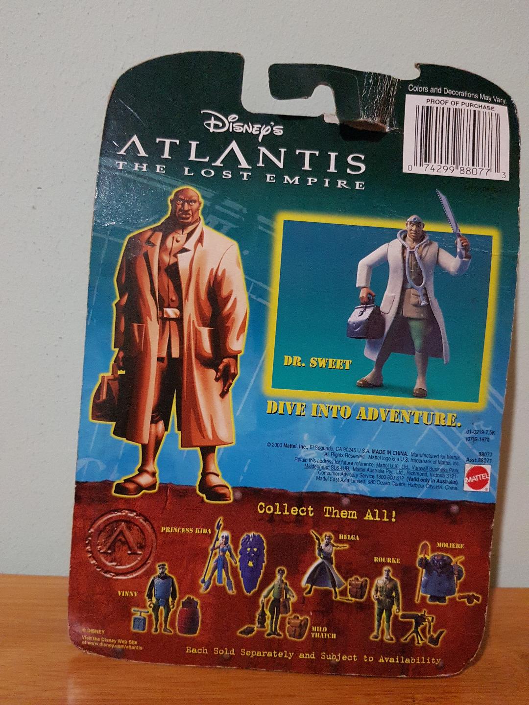 "Atlantis" Dr. Sweet action figure from "Disney"