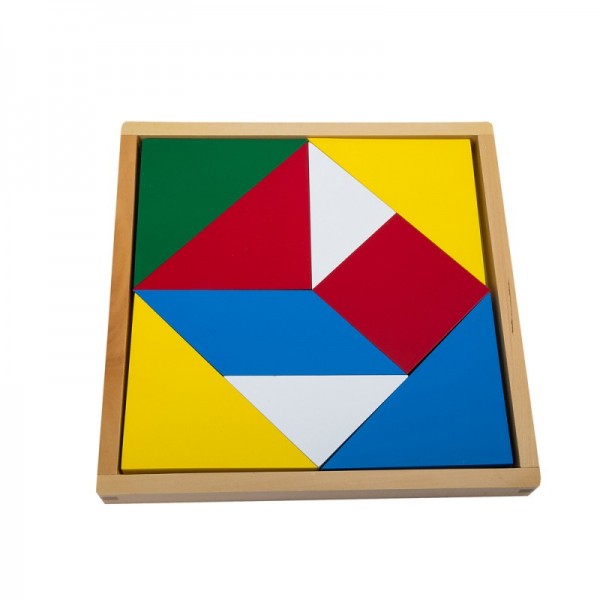 9 Pcs Large Wooden Tangram / Puzzle