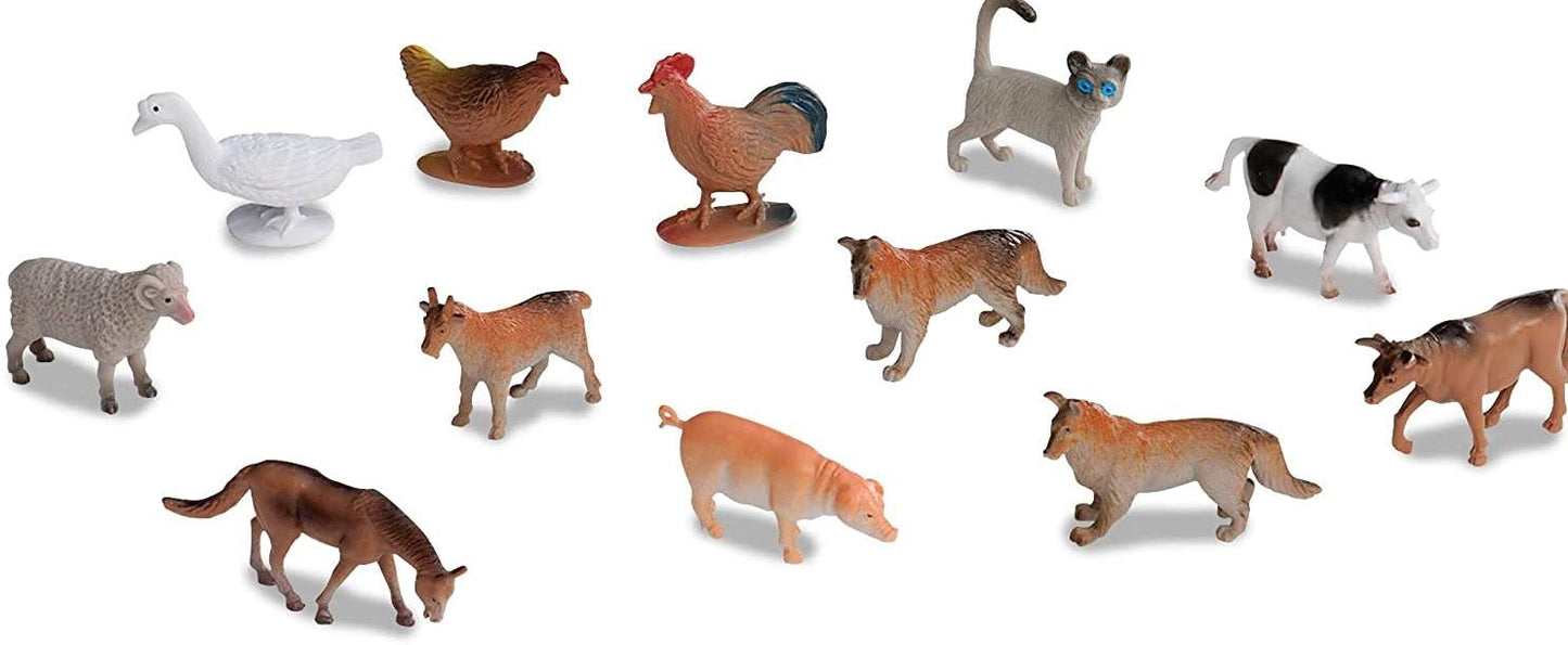 Battat Terra FARM Animals / Creatures  plastic  models - sensory bin / pretend play