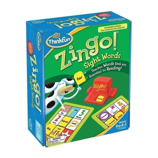 ThinkFun - ZINGO - Sight Words- Fun family word recognition game