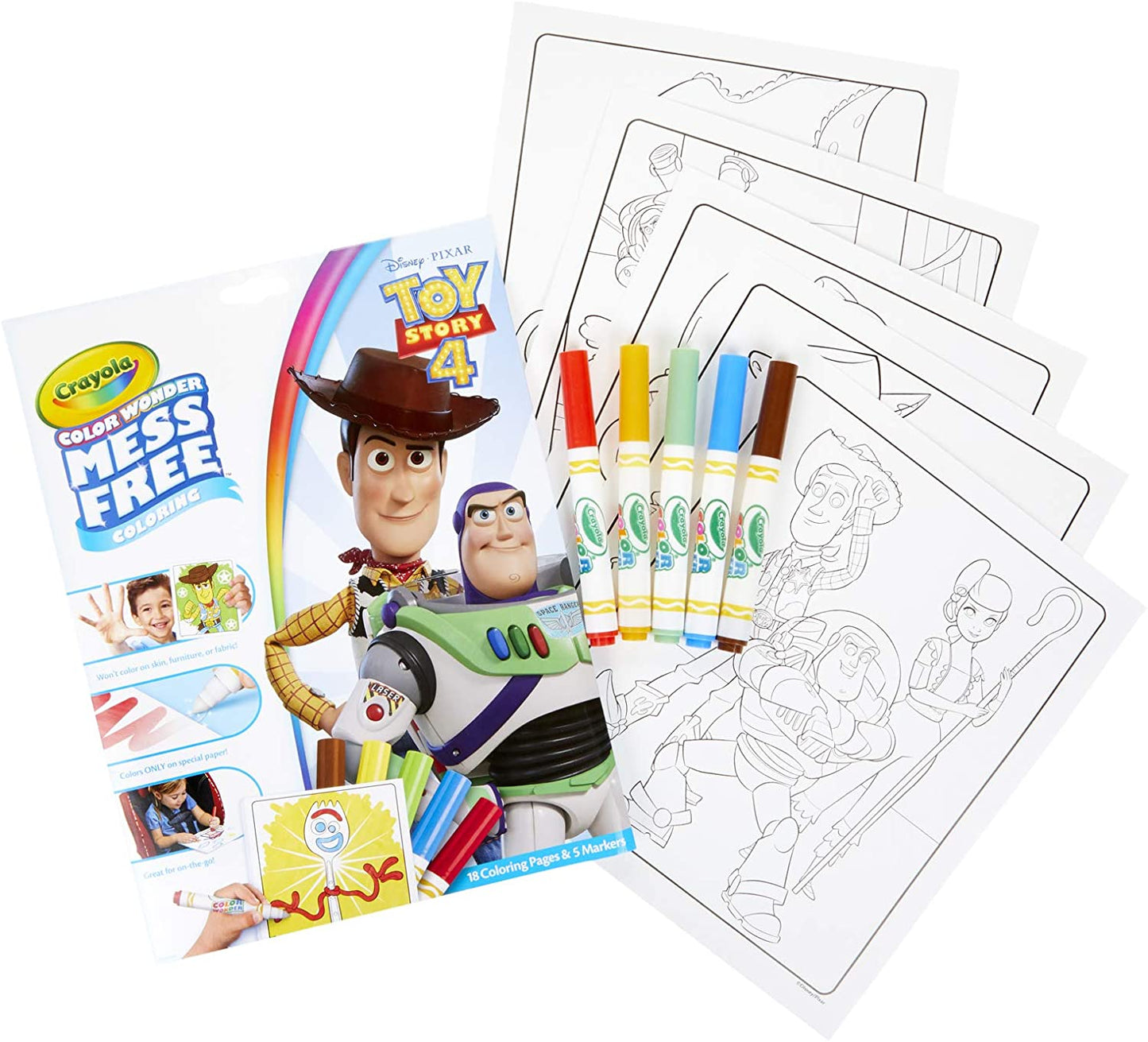 Crayola - Toy Story 4 / Uni-Creatures / Princess / Spiderman  - Foldalope - Color Wonder Mess Free