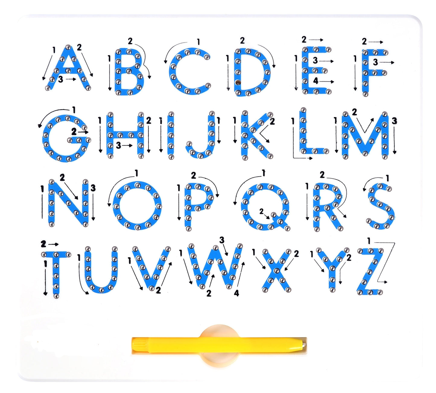 Magnetic Uppercase Alphabet Letters Tablet/Board With Stylus Pen