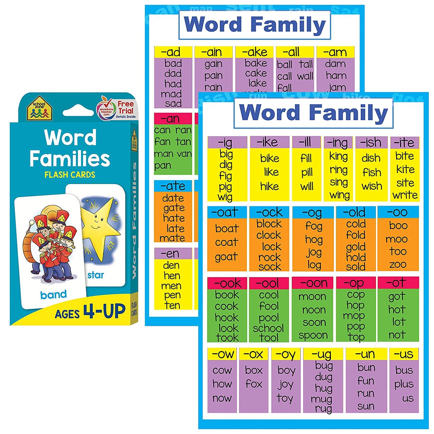 Phonics - Word Families / Family Flashcards