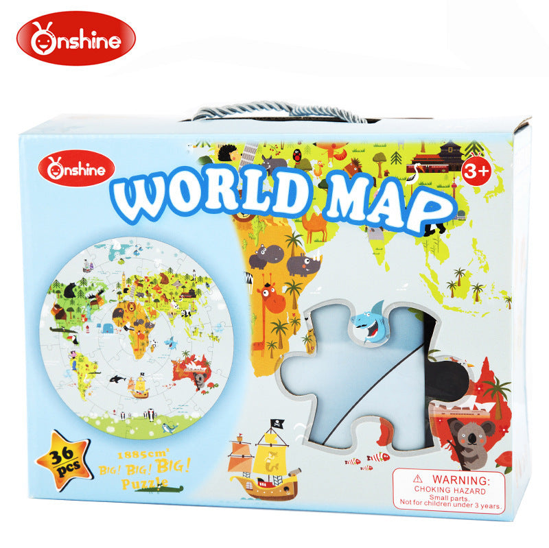 Onshine Wooden Jigsaw Puzzle - World Map