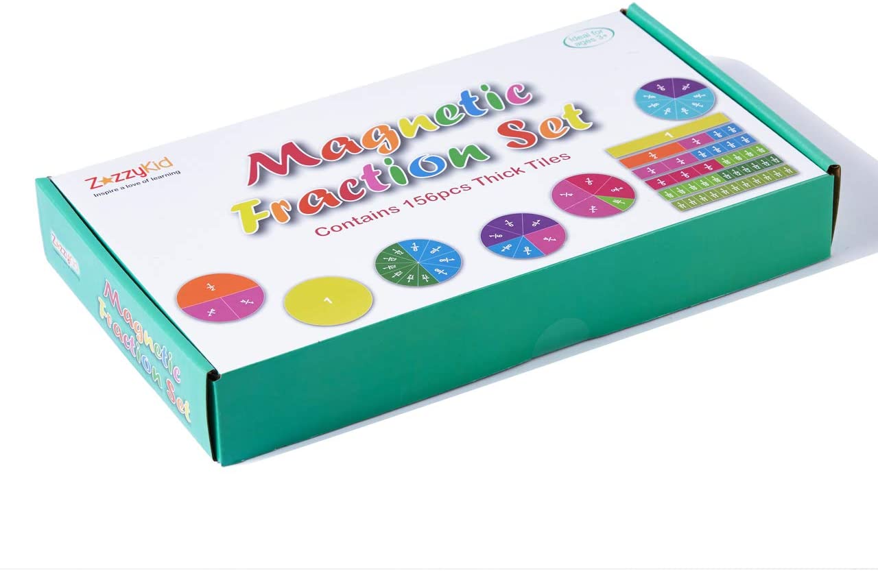 Magnetic Tiles & Circles Fractions Set  156pcs